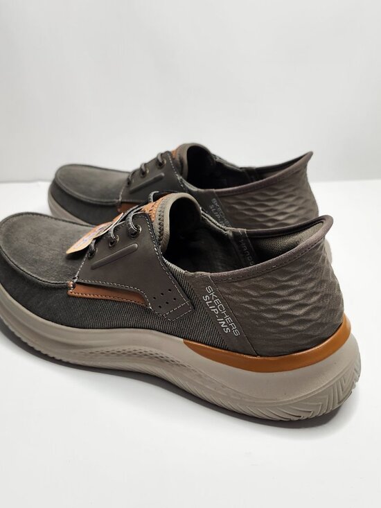 Skechers Garner Crispin Charcoal Relaxed Fit Shoes with Memory Foam Man\'s Size 8 main image 6